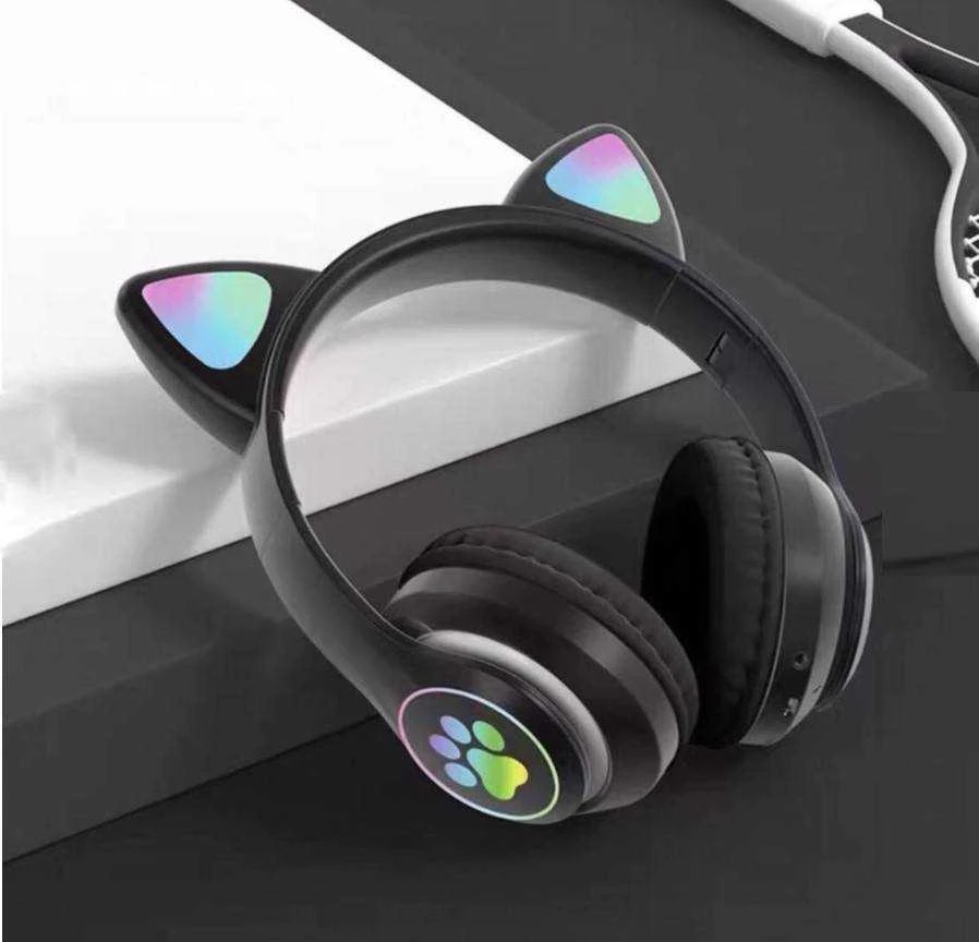 Malatec Belaidės „Bluetooth“ ausinės su LED ausimis