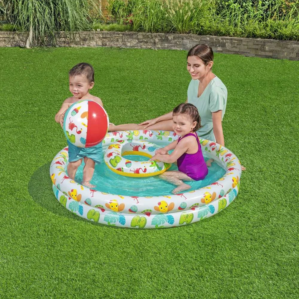 BESTWAY pripučiamas baseino rinkinys vaikams Play Pool , 1.22m x 0.20m, 51124