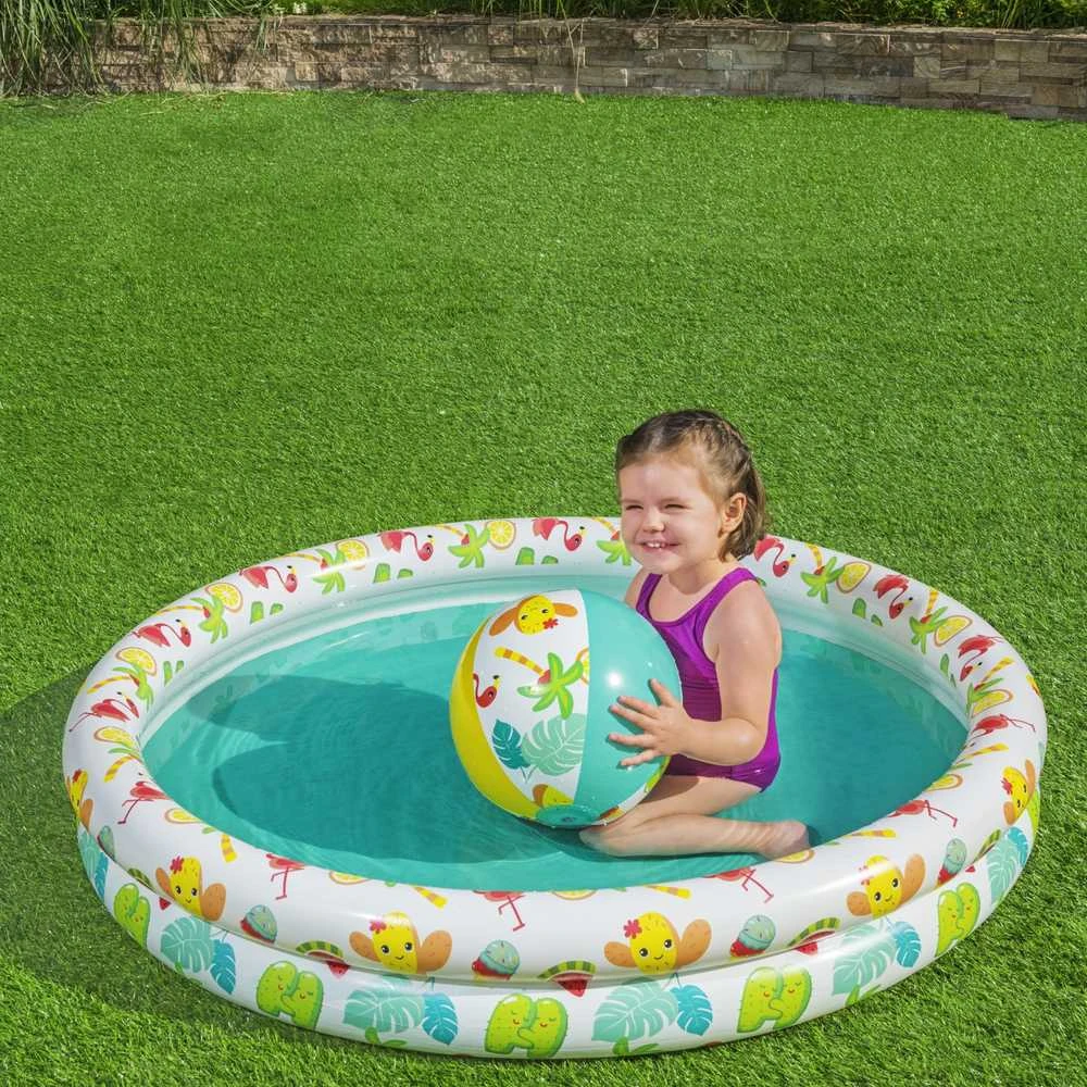 BESTWAY pripučiamas baseino rinkinys vaikams Play Pool , 1.22m x 0.20m, 51124