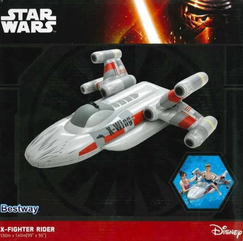 BESTWAY Pripučiamas plaustas Star Wars Fighter 150x140cm