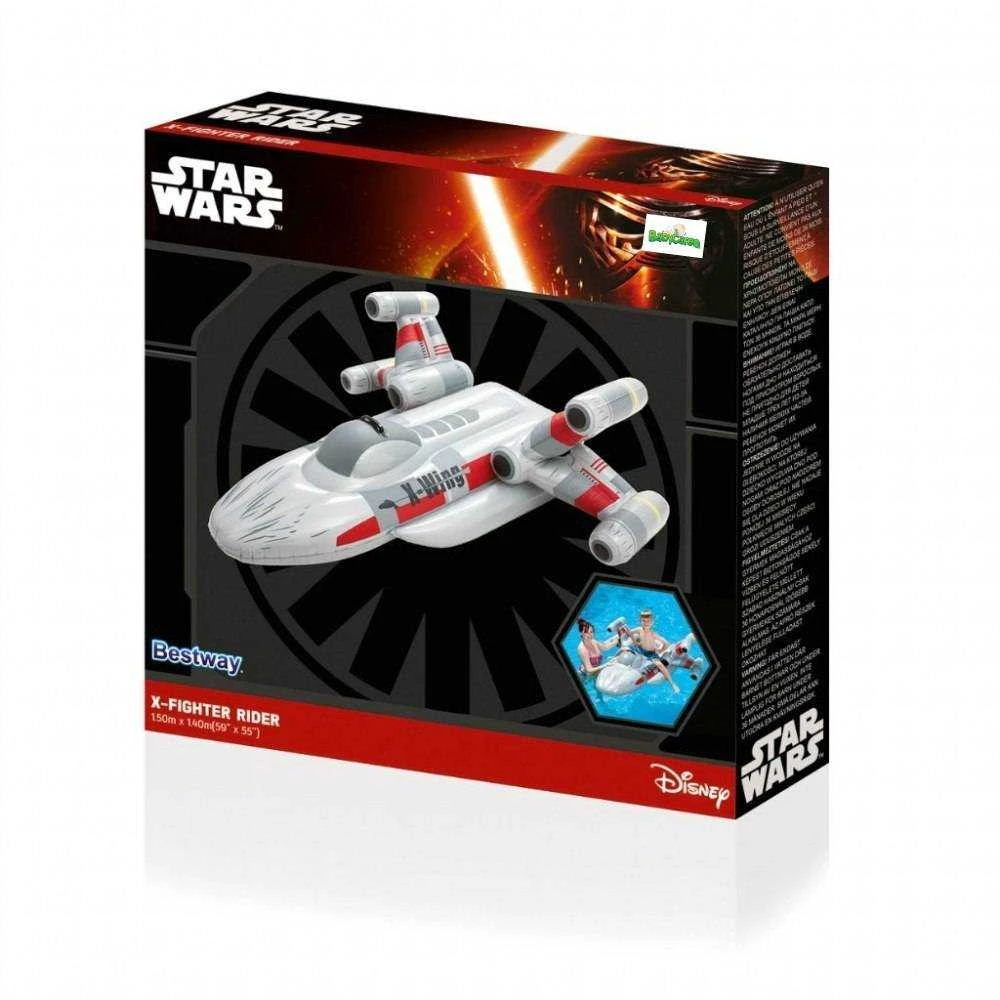 BESTWAY Pripučiamas plaustas Star Wars Fighter 150x140cm