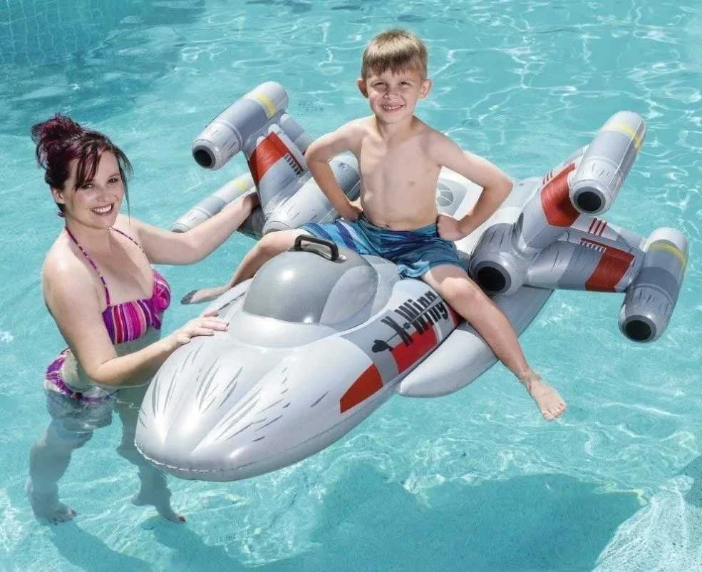 BESTWAY Pripučiamas plaustas Star Wars Fighter 150x140cm