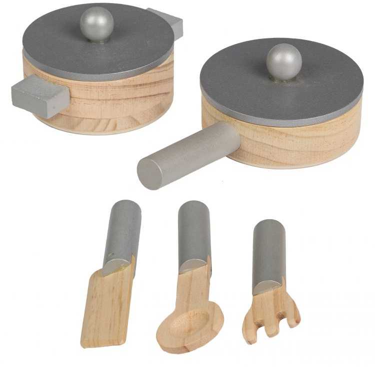 Ecotoys Medinė virtuvėlė Eko Žaislas Žydra