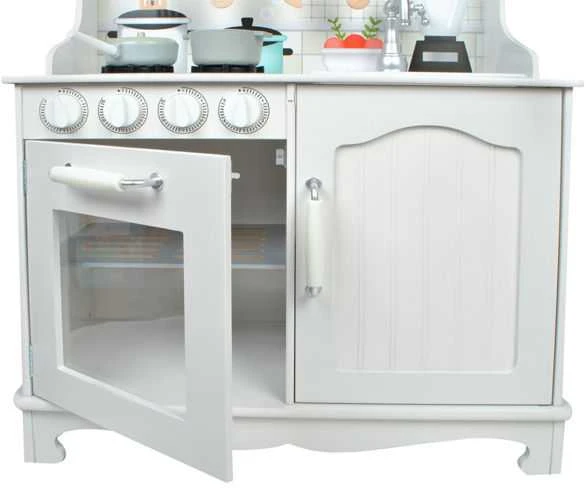 Daugiafunkcinė moderni medinė virtuvėlė Play Kitchen