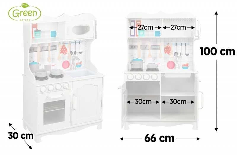 Daugiafunkcinė moderni medinė virtuvėlė Play Kitchen