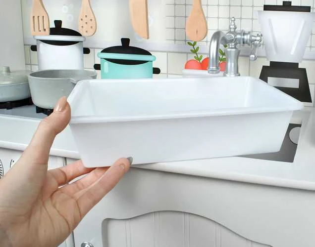 Daugiafunkcinė moderni medinė virtuvėlė Play Kitchen