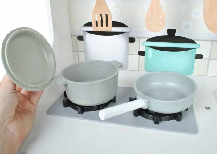 Daugiafunkcinė moderni medinė virtuvėlė Play Kitchen