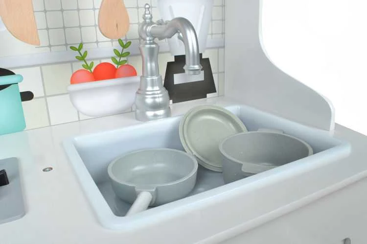 Daugiafunkcinė moderni medinė virtuvėlė Play Kitchen