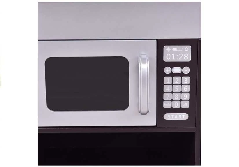 Daugiafunkcinė moderni medinė virtuvėlė Sidabrinis Kitchen