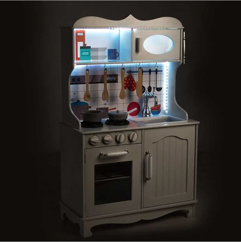 Daugiafunkcinė moderni medinė virtuvėlė Play Kitchen