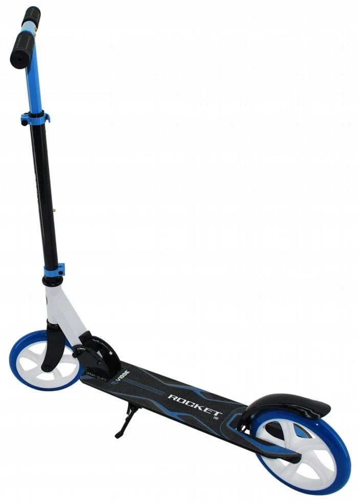 Didelis sulankstomas VIBBE paspirtukas, 200 mm, skirtas vaikams ir suaugusiesiems, mėlynas iki 100 kg.