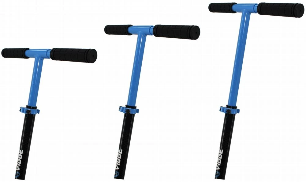 Didelis sulankstomas VIBBE paspirtukas, 200 mm, skirtas vaikams ir suaugusiesiems, mėlynas iki 100 kg.
