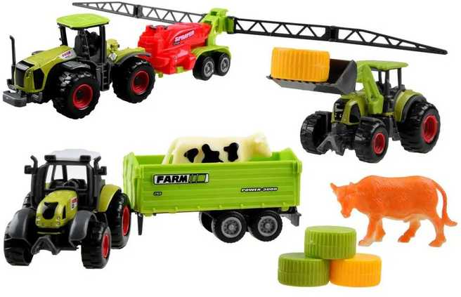 Woopie Didelis ūkio transporto priemonių modeliukų rinkinys vaikams