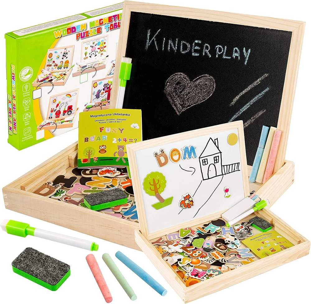 Ecotoys Edukacinė magnetinė lenta 2in1