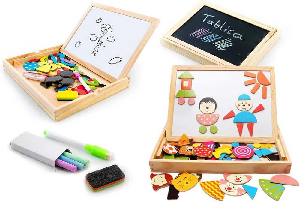 Ecotoys Edukacinė magnetinė lenta 2in1