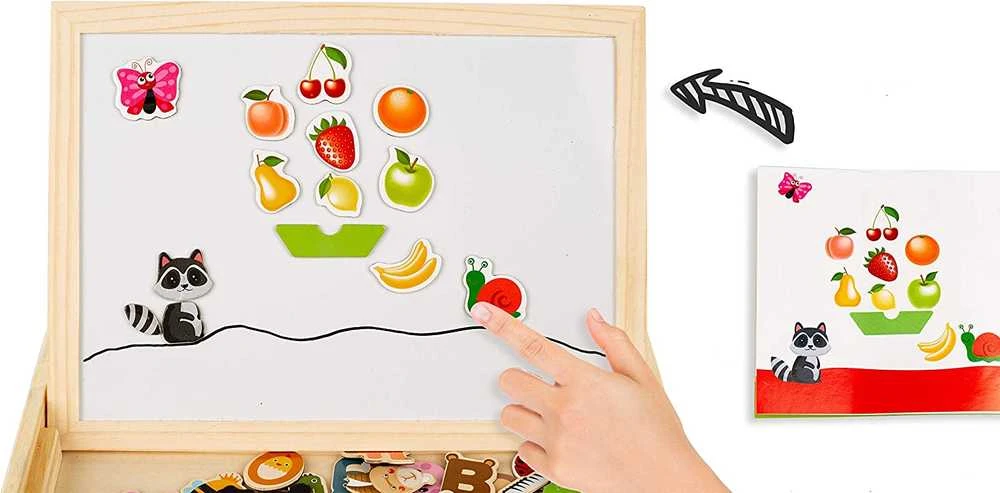 Ecotoys Edukacinė magnetinė lenta 2in1