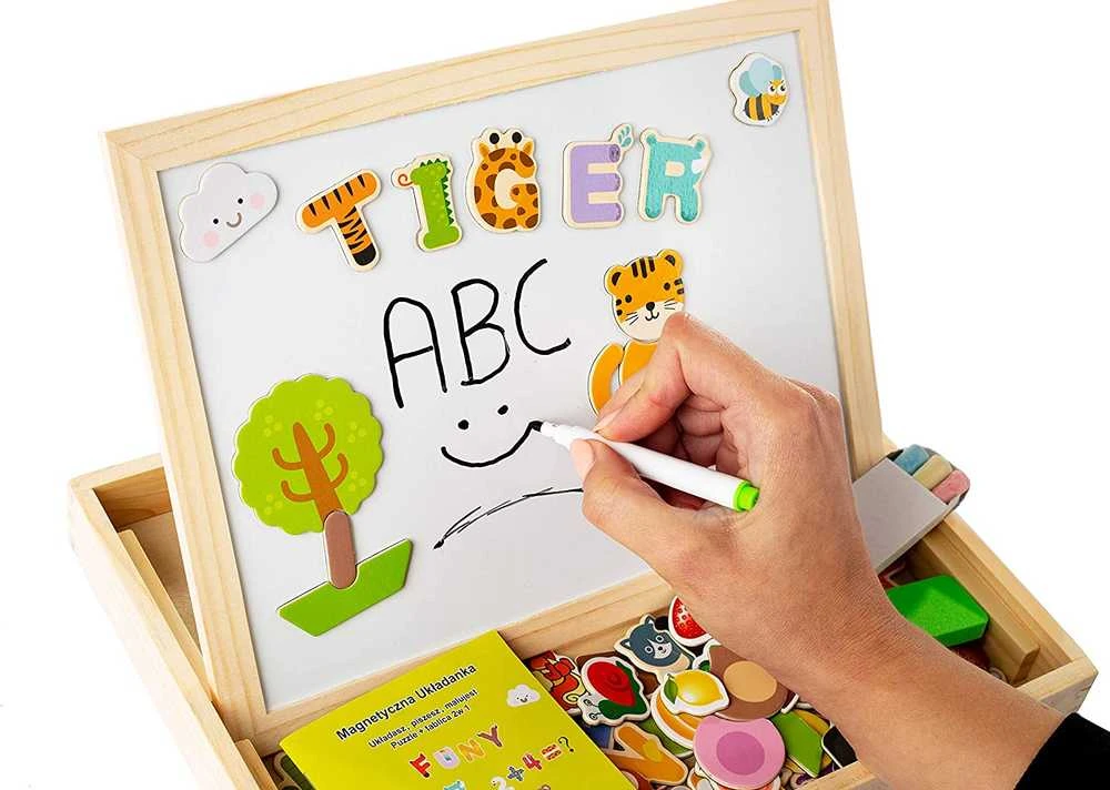 Ecotoys Edukacinė magnetinė lenta 2in1