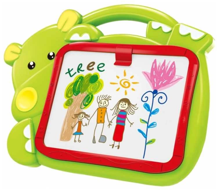 Malplay Dviguba piešimo lenta 2in1 sausas trynimas + kreida