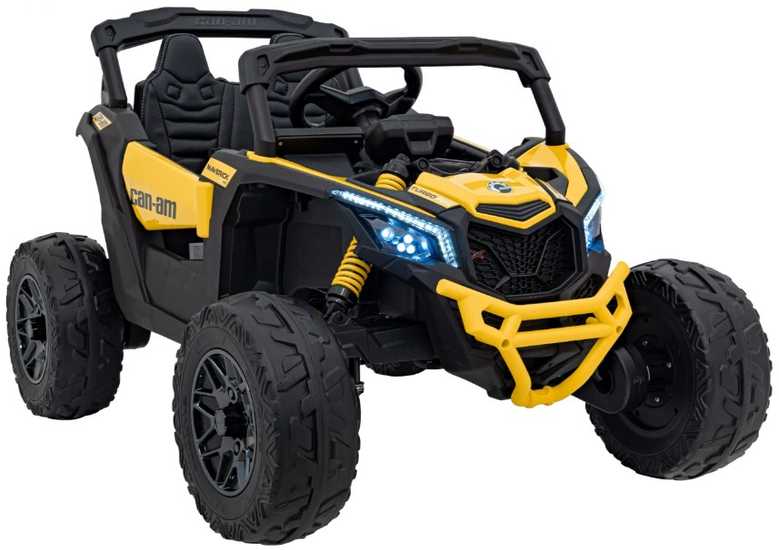 Akumuliatorinis keturratis vaikams Jokomisiada Buggy 4x4, 800W, PA0299 ZO | spalva: geltona/juoda
