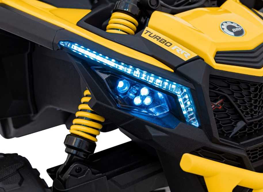 Akumuliatorinis keturratis vaikams Jokomisiada Buggy 4x4, 800W, PA0299 ZO | spalva: geltona/juoda