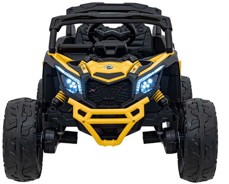 Akumuliatorinis keturratis vaikams Jokomisiada Buggy 4x4, 800W, PA0299 ZO | spalva: geltona/juoda