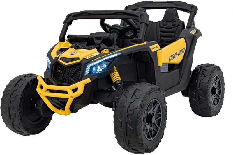 Akumuliatorinis keturratis vaikams Jokomisiada Buggy 4x4, 800W, PA0299 ZO | spalva: geltona/juoda