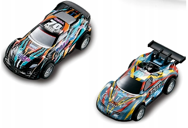 Elektrinė lenktynių trasa 600 cm, 2 automobiliai, šviečiančios kilpos, 1:43