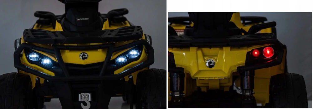 Lean Cars Geltonas keturratis Can Am Outlander 4x4 DK-CA005