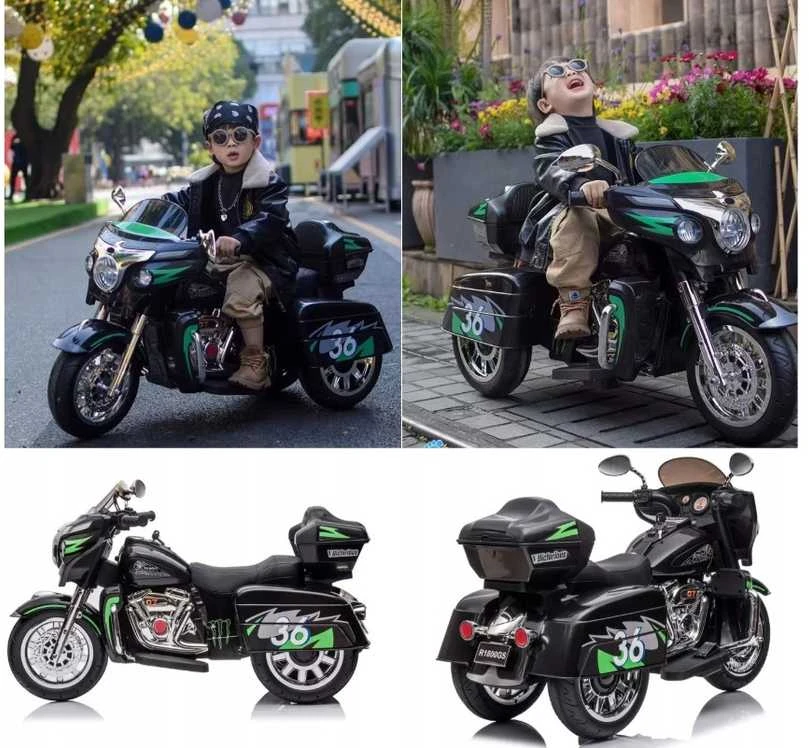 Lean Cars Vienvietis vaikiškas elektrinis motociklas Goldwing NEL-R1800GS