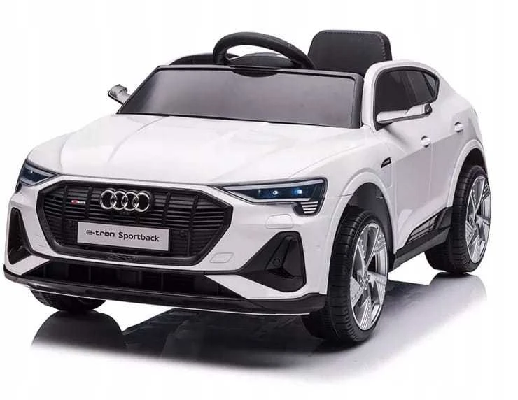 Ramiz Elektromobilis vaikams Audi E- Tron QLS-6688, 4x4, baltas