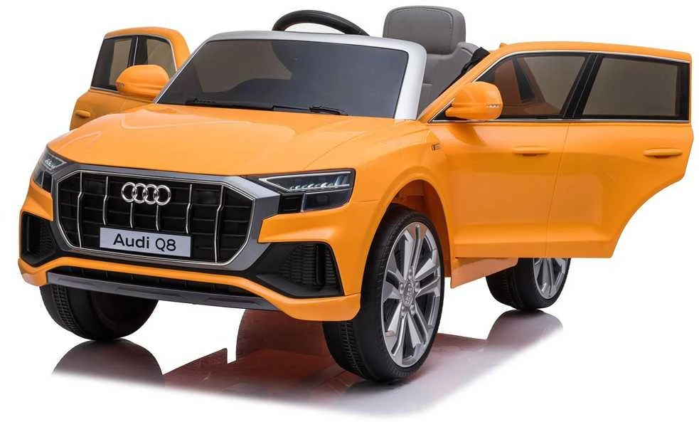 Lean Cars Elektromobilis vaikams Audi Q8 JJ2066, geltonas lakuotas