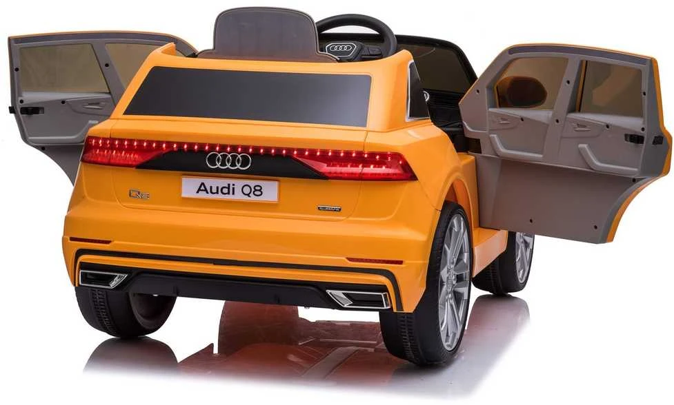 Lean Cars Elektromobilis vaikams Audi Q8 JJ2066, geltonas lakuotas
