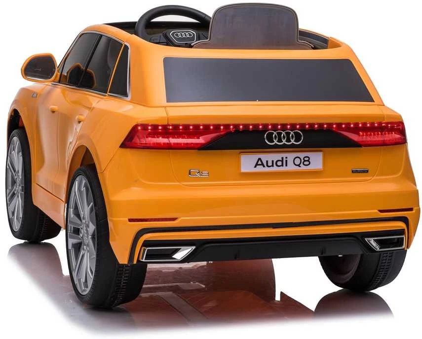 Lean Cars Elektromobilis vaikams Audi Q8 JJ2066, geltonas lakuotas