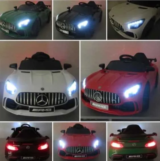 Lean Cars Elektromobilis Mercedes AMG GT R, žalias