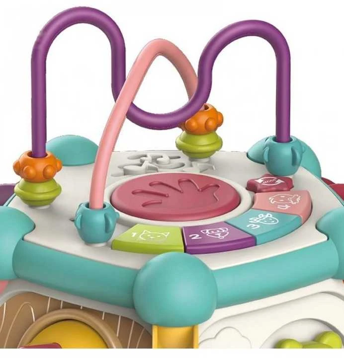 Malplay Mokomasis interaktyvus sensorinis kubas, rūšiuotojas Montessori 7in1