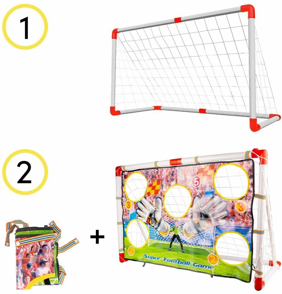 Malplay Vaikiškas futbolo vartų komplektas 2in 1