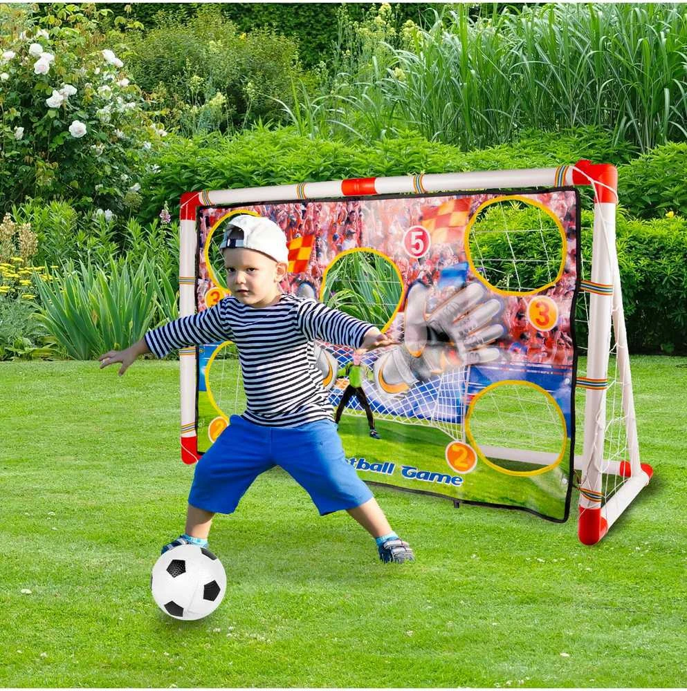 Malplay Vaikiškas futbolo vartų komplektas 2in 1