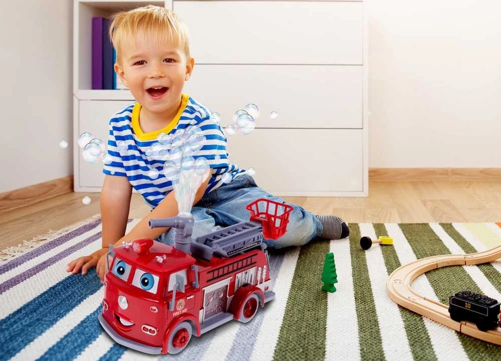 Malplay Muilo burbulų aparatas Interaktyvi gaisrinės mašina + skystis