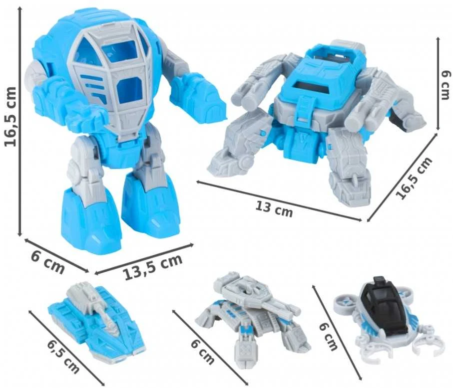 Galaktikos robotas su 3 transporto priemonėmis