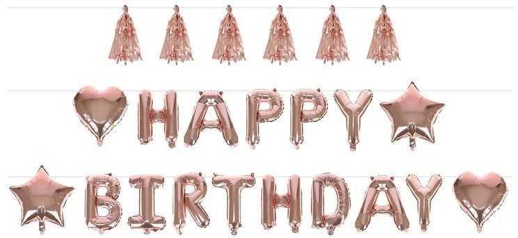 Gimtadienio aksesuarų rinkinys "Happy Birthday"