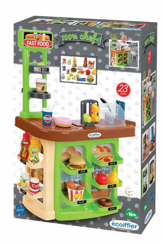 Greito maisto restoranas su produktais "Ecoiffier"