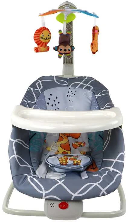 Lean Toys Gultukas -Vibro kėdutė Žirafa 2*1