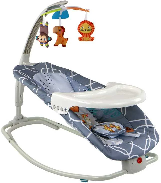 Lean Toys Gultukas -Vibro kėdutė Žirafa 2*1