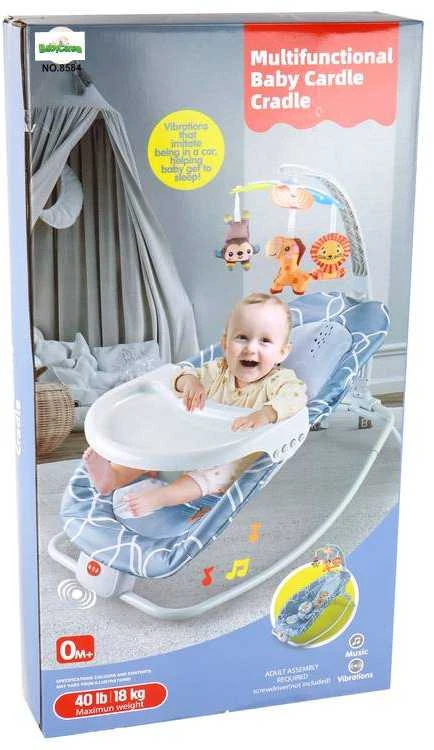 Lean Toys Gultukas -Vibro kėdutė Žirafa 2*1