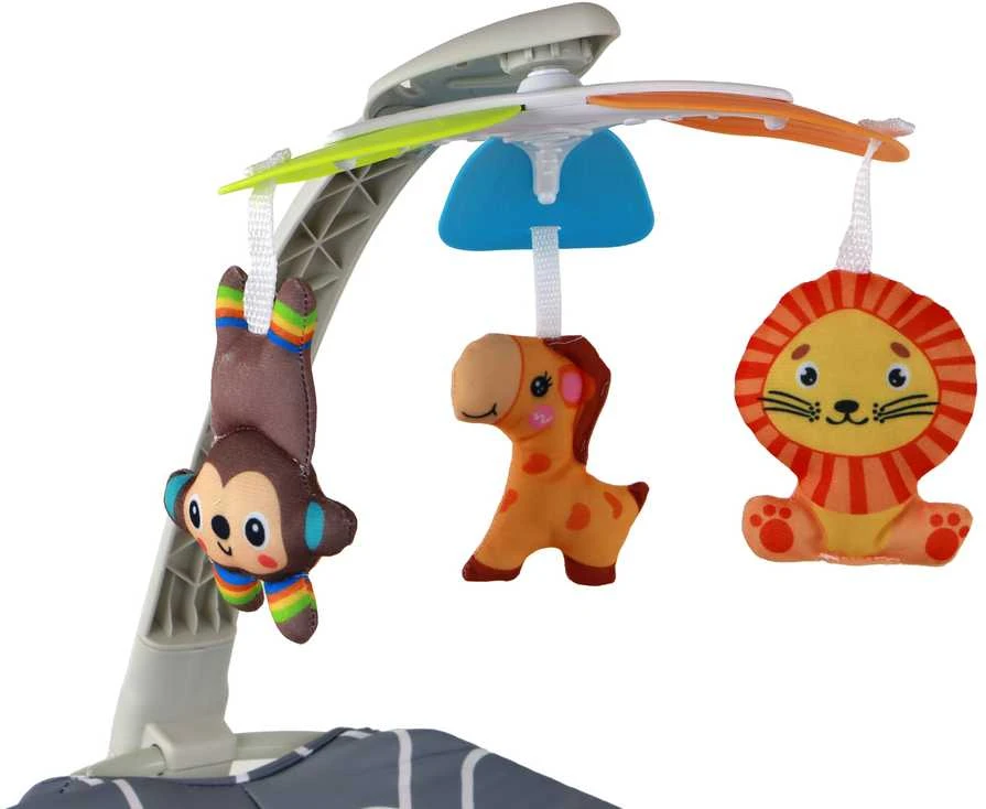 Lean Toys Gultukas -Vibro kėdutė Žirafa 2*1