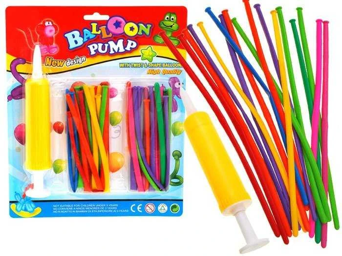 Jokomisiada Long modeling balloons + pump ZA1546