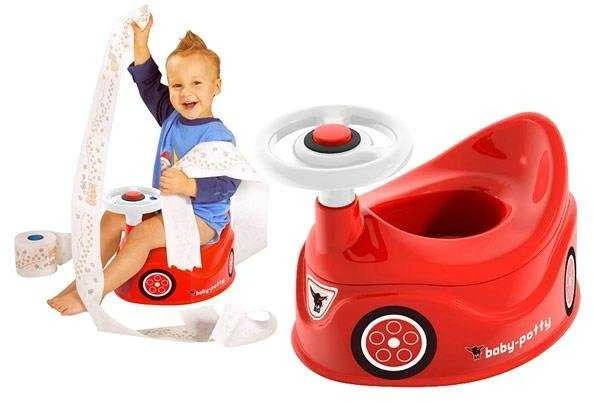 BIG Nocnik Bobby Car raudonas automobilis su vairu