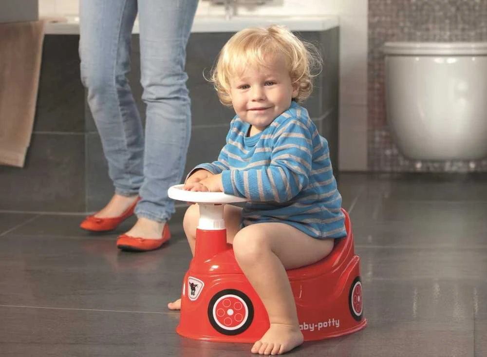 BIG Nocnik Bobby Car raudonas automobilis su vairu