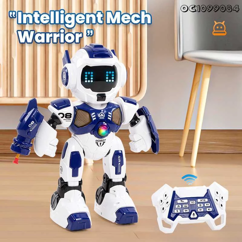 Malplay Interaktyvus Robotas, nuotoliniu valdymo pultu valdomas, šokantis ir šaudantis