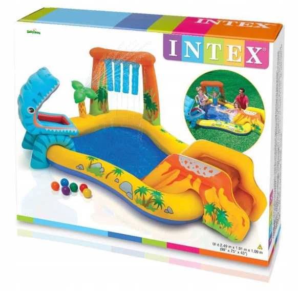 Vandens žaidimų aikštelė-baseinas Intex 57444, su čiuožykla